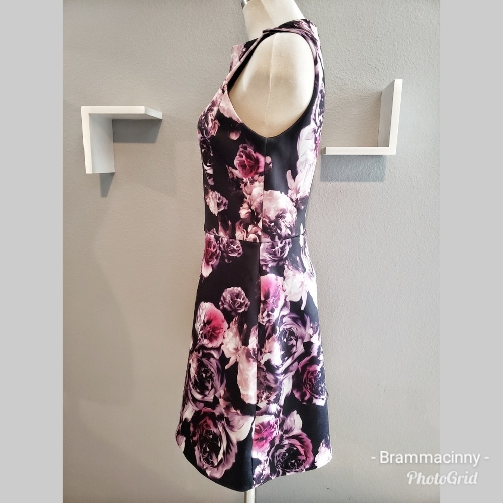 Asos Floral Swing Bateau Neck Midi Dress - Picture 4 of 8